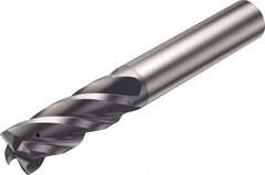 Sandvik Coromant - 8mm, 4 Flute, Solid Carbide, Corner Radius End Mill - 63mm OAL, 38° Helix, Right Hand Flute, 18mm LOC, Right Hand Cut - Makers Industrial Supply