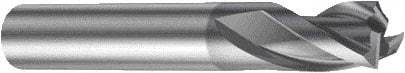 Sandvik Coromant - 4.5mm, 3 Flute, Single End, Solid Carbide, Corner Chamfer End Mill - 54mm OAL, Right Hand Flute, 5.5mm LOC, Right Hand Cut - Makers Industrial Supply