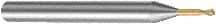 Sandvik Coromant - 0.3mm Diam, 0.25mm LOC, Solid Carbide Ball End Mill - 45mm OAL, 4mm Shank Diam, Ball Flute - Makers Industrial Supply