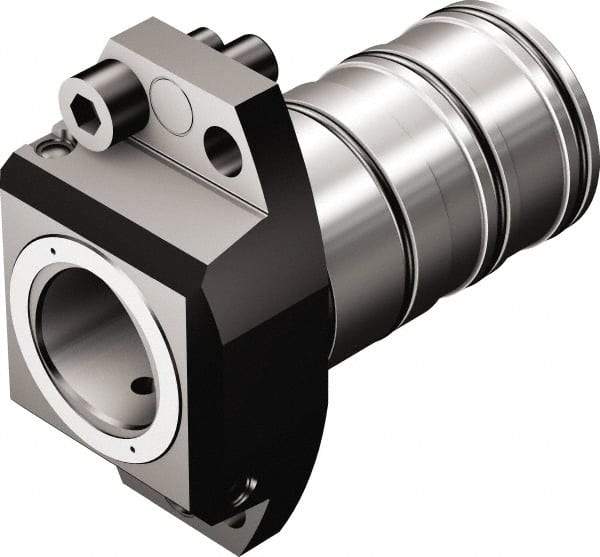 Sandvik Coromant - Neutral Cut, C8 Modular Connection, Adapter/Mount Lathe Modular Clamping Unit - 6.85" OAL - Exact Industrial Supply