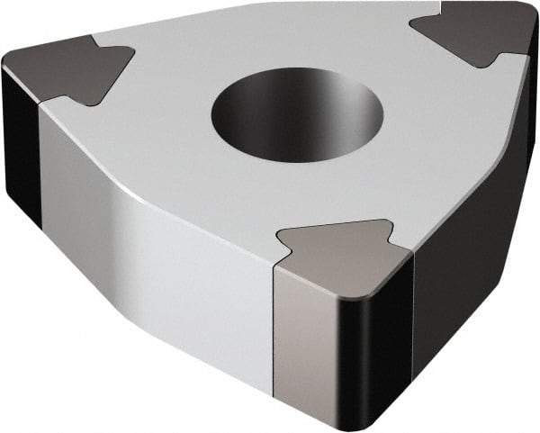 Sandvik Coromant - WNGA433 Grade 7025 CBN Turning Insert - Uncoated, 80° Trigon, 1/2" Inscr Circle, 3/16" Thick, 3/64" Corner Radius - Makers Industrial Supply