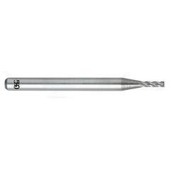 ‎0.04″ Dia. × 1/8″ Shank × 1/8″ DOC × 1-1/2″ OAL, Carbide, Bright, 4 Flute, Square, Solid End Mill - Makers Industrial Supply