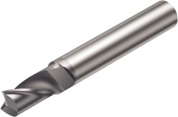 Sandvik Coromant - 10mm, 1 Flute, Solid Carbide, Corner Radius End Mill - 72mm OAL, 30° Helix, Right Hand Flute, 19mm LOC, Right Hand Cut - Makers Industrial Supply