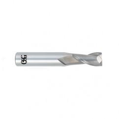 3/8 Dia. x 2-1/2 Overall Length 2-Flute .030 C/R Solid Carbide SE End Mill-Round Shank-Center Cutting-Uncoated - Makers Industrial Supply