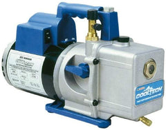 OTC - 6 CFM Automotive Vacuum Pump - 20 µ, 15 oz Oil Capacity, 2 Stages, 1/2 hp, 115 Volt - Makers Industrial Supply