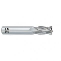 1/4 Dia. x 2-1/2 Overall Length 4-Flute .030 C/R Solid Carbide SE End Mill-Round Shank-Center Cutting-Uncoated - Makers Industrial Supply