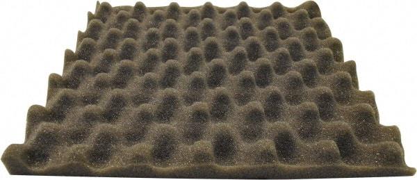 Singer Safety - 27" Long x 54" Wide, Polyester Polyurethane Convoluted Foam - Dept of Transportation MVSS #302, Underwriters Laboratories UL94 #HF-1 Specification, Charcoal Gray - Makers Industrial Supply