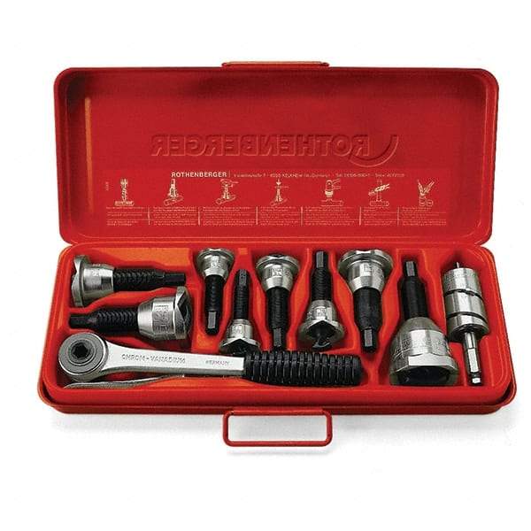 Rothenberger - Pullers, Extractors & Specialty Wrenches Type: Tee Extractor Set Capacity: 1/2; 5/8; 7/8; 1-1/8 (Inch) - Makers Industrial Supply