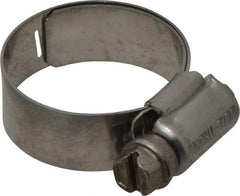 IDEAL TRIDON - SAE Size 12, 11/16 to 1-1/4" Diam, Stainless Steel Lined Worm Drive Clamp - Material Grade 316 - Makers Industrial Supply