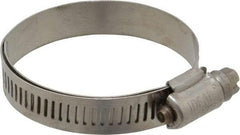 IDEAL TRIDON - SAE Size 28, 1-1/4 to 2-1/4" Diam, Stainless Steel Lined Worm Drive Clamp - Material Grade 316 - Makers Industrial Supply