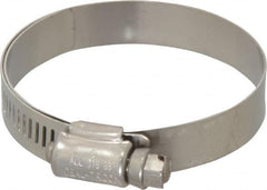 IDEAL TRIDON - SAE Size 32, 1-9/16 to 2-1/2" Diam, Stainless Steel Lined Worm Drive Clamp - Material Grade 316 - Makers Industrial Supply