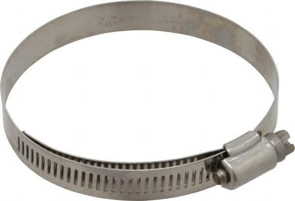 IDEAL TRIDON - SAE Size 48, 2-9/16 to 3-1/2" Diam, Stainless Steel Lined Worm Drive Clamp - Material Grade 316 - Makers Industrial Supply