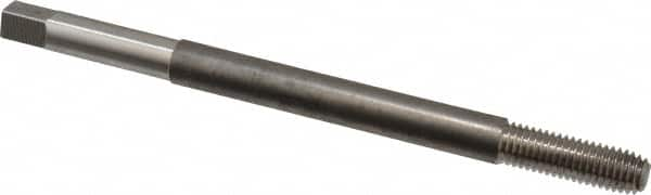 Balax - M10x1.50 Metric Coarse D11 Bright Finish High Speed Steel Thread Forming Extension Tap - Bottoming Chamfer, 6" OAL, 1-1/4" Thread Length, 6H Class of Fit - Exact Industrial Supply