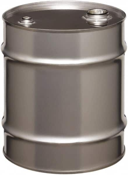 Made in USA - 10 Gallon Cylindrical Stainless Steel Tight Head Drum - 17" High x 14" Diam - Makers Industrial Supply