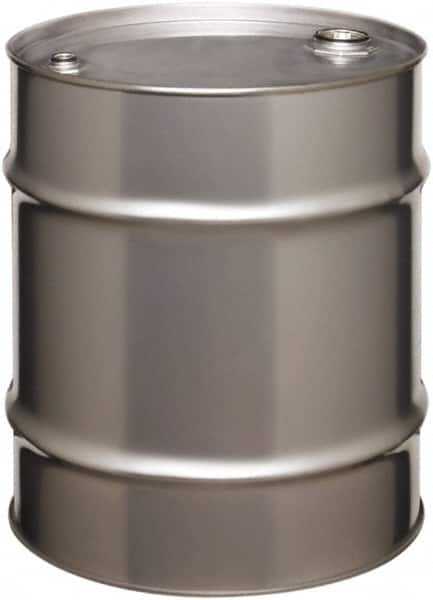 Made in USA - 20 Gallon Cylindrical Stainless Steel Tight Head Drum - 19-1/4" High x 18-1/4" Diam - Makers Industrial Supply