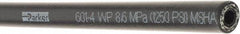 Parker - -4 Hose Size, 1/4" ID, 1,250 psi Work Pressure Hydraulic Hose - 3" Radius, Synthetic Rubber, -40°F to 257°F - Makers Industrial Supply