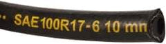 Parker - -6 Hose Size, 3/8" ID, 3,000 psi Work Pressure Hydraulic Hose - 2-1/2" Radius, Synthetic Rubber, -40°F to 212°F - Makers Industrial Supply