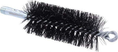 Weiler - 4-1/2" Long x 2" Diam Steel Spiral Brush - Double Spiral, 7-1/2" OAL, 0.012" Wire Diam, 1/4" Shank Diam - Makers Industrial Supply