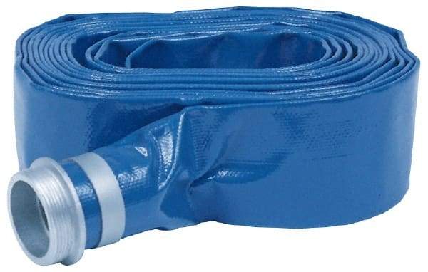 Value Collection - -10 to 150°F, 1-1/4" Inside x 1.4" Outside Diam, PVC Liquid Suction & Discharge Hose - Blue, 100' Long, 60 psi Working & 180 psi Brust Pressure - Makers Industrial Supply