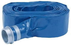 Value Collection - -10 to 150°F, 1" Inside x 1.14" Outside Diam, PVC Liquid Suction & Discharge Hose - Blue, 20' Long, 110 psi Working & 340 psi Brust Pressure - Makers Industrial Supply