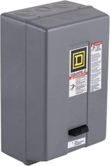 Square D - 120 Coil VAC at 60 Hz, 480 Coil VAC at 60 Hz, 45 Amp, NEMA Size 2, Nonreversible Enclosed Enclosure NEMA Motor Starter - 3 Phase hp: 10 at 200 VAC, 15 at 230 VAC, 25 at 460 VAC, 25 at 575 VAC, 1 Enclosure Rating - Makers Industrial Supply