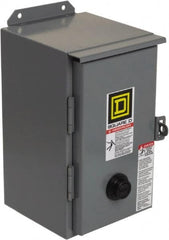 Square D - 208 Coil VAC at 60 Hz, 27 Amp, NEMA Size 1, Nonreversible Enclosed Enclosure NEMA Motor Starter - 3 hp at 1 Phase, 12 Enclosure Rating - Makers Industrial Supply