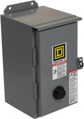 Square D - 110 Coil VAC at 50 Hz, 120 Coil VAC at 60 Hz, 27 Amp, NEMA Size 1, Nonreversible Enclosed Enclosure NEMA Motor Starter - 2 hp at 1 Phase, 12 Enclosure Rating - Makers Industrial Supply