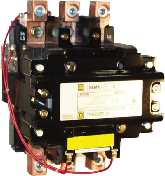 Square D - 3 Pole, 380 Coil VAC at 50 Hz, 270 Amp NEMA Contactor - Open Enclosure, 50 Hz at 380 VAC - Makers Industrial Supply