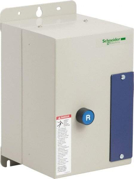 Schneider Electric - 3 Pole, 12 Amp, 120 Coil VAC, Nonreversible Enclosed IEC Motor Starter - 1 Phase Hp: 0.5 at 120 VAC, 2 at 240 VAC, 3 Phase Hp: 10 at 575 VAC, 3 at 208 VAC, 3 at 230 VAC, 7.5 at 460 VAC - Makers Industrial Supply