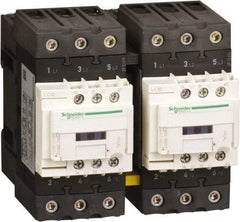 Schneider Electric - 3 Pole, 120 Coil VAC at 50 Hz and 120 Coil VAC at 60 Hz, 40 Amp, IEC Contactor - 1 Phase hp: 3 hp (115), 5 hp (230/240), 3 Phase hp: 10 hp (200/208), 10 hp (230/240), 30 hp (460/480), 30 hp (575/600) - Makers Industrial Supply