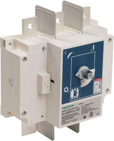 Schneider Electric - 600VAC at 50/60 Hz, 3 Pole, Nonfused Cam & Disconnect Switch - 10.98 Inch Wide x x 12.6 Inch High x x 5.51 Inch Deep - Makers Industrial Supply