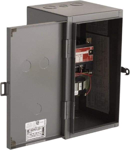 Square D - 1 NEMA Rated, 2 Pole, Mechanically Held Lighting Contactor - 60 A (Tungsten), 110 VAC at 50 Hz, 120 VAC at 60 Hz - Makers Industrial Supply