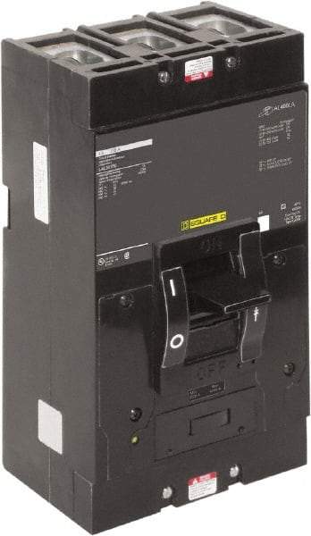 Square D - 350 Amp, 600 V, 3 Pole, Panel Mount Molded Case Circuit Breaker - Thermal Magnetic Trip, Multiple Breaking Capacity Ratings - Makers Industrial Supply