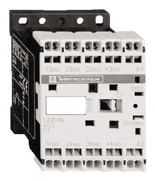 Schneider Electric - 2NC/2NO, 24 VAC at 50/60 Hz Control Relay - 17 V - Makers Industrial Supply