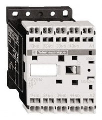 Schneider Electric - 2NC/2NO, 110 VAC at 50/60 Hz Control Relay - 17 V - Makers Industrial Supply