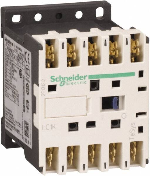 Schneider Electric - 4 Pole, 220 to 230 Coil VAC at 50/60 Hz, 16 Amp at 690 VAC and 20 Amp at 440 VAC, Nonreversible IEC Contactor - BS 5424, CSA, IEC 60947, NF C 63-110, RoHS Compliant, UL Listed, VDE 0660 - Makers Industrial Supply