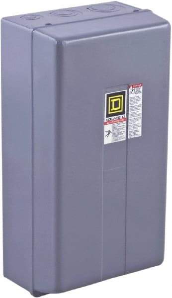 Square D - 3 Pole, 110 Coil VAC at 50 Hz and 120 Coil VAC at 60 Hz, 90 Amp NEMA Contactor - NEMA 1 Enclosure, 50 Hz at 110 VAC and 60 Hz at 120 VAC - Makers Industrial Supply