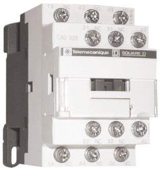 Schneider Electric - 2NC/3NO, 24 VAC at 50/60 Hz Control Relay - 17 V - Makers Industrial Supply