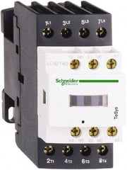 Schneider Electric - 4 Pole, 24 Coil VAC, 32 Amp at 440 VAC, Nonreversible IEC Contactor - Bureau Veritas, CCC, CSA, CSA C22.2 No. 14, DNV, EN/IEC 60947-4-1, EN/IEC 60947-5-1, GL, GOST, LROS, RINA, RoHS Compliant, UL 508, UL Listed - Makers Industrial Supply