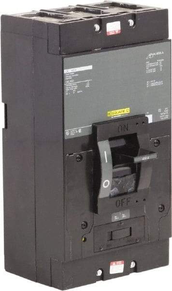 Square D - 400 Amp, 240 V, 3 Pole, Panel Mount Molded Case Circuit Breaker - Thermal Magnetic Trip, 25 kA at 240 VAC Breaking Capacity - Makers Industrial Supply