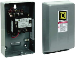 Square D - 3 Pole, 440 Coil VAC at 50 Hz and 480 Coil VAC at 60 Hz, 9 Amp NEMA Contactor - NEMA 1 Enclosure, 50 Hz at 440 VAC and 60 Hz at 480 VAC - Makers Industrial Supply