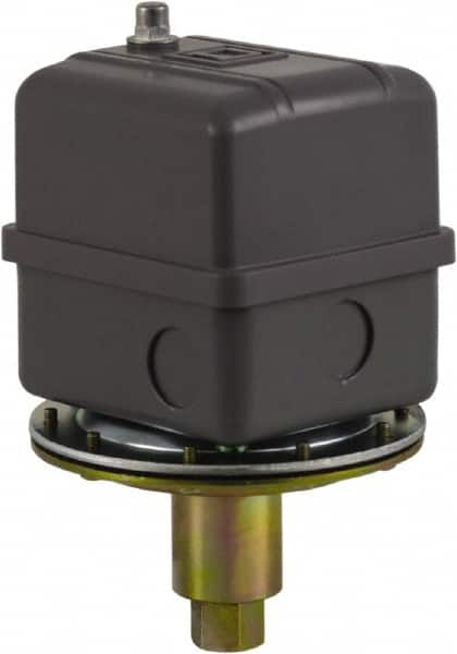 Square D - 1 NEMA Rated, DPST, 18 inHg to 23 inHg, Vacuum Switch Pressure and Level Switch - Adjustable Pressure, 480 VAC, Screw Terminal - Makers Industrial Supply