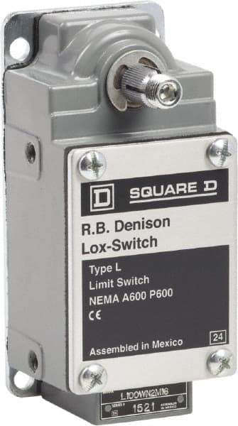 Square D - DPST, 2NO, 600 Volt, Screw Terminal, Rotary Spring Return Actuator, General Purpose Limit Switch - 1, 2, 4, 12, 13 NEMA Rating, IP67 IPR Rating - Makers Industrial Supply