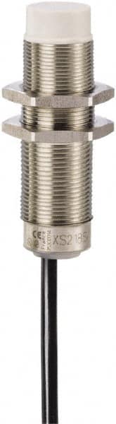 Telemecanique Sensors - NPN, PNP, 12mm Detection, Cylinder, Inductive Proximity Sensor - 2 Wires, IP68, IP69, 24 to 240 VAC @ 50/60 Hz, 24 to 240 VDC, M18x1 Thread, 60mm Long - Makers Industrial Supply