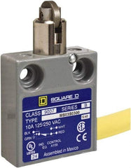 Square D - SPDT, NC/NO, 240 VAC, Prewired Terminal, Roller Plunger Actuator, General Purpose Limit Switch - 1, 2, 4, 6, 6P NEMA Rating, IP67 IPR Rating, 80 Ounce Operating Force - Makers Industrial Supply