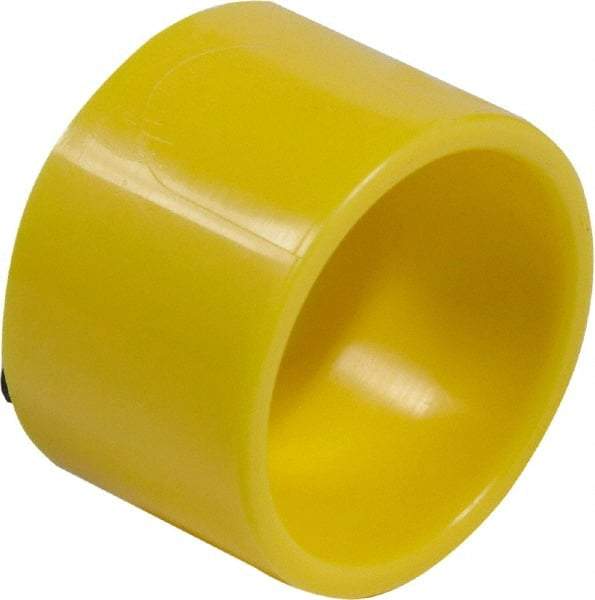 Schneider Electric - Extended Mushroom Head Pushbutton Switch Guard - Yellow, Round Button, Nonilluminated - Makers Industrial Supply