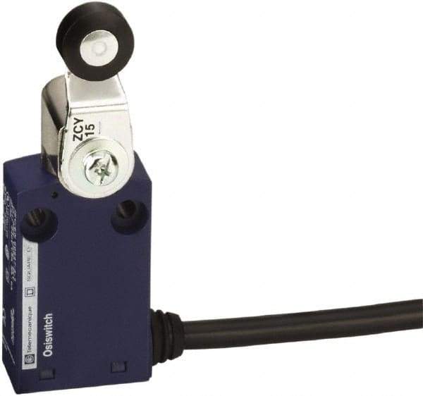 Telemecanique Sensors - DP, NC/NO, 240 VAC, Fixed Cable Terminal, Roller Lever Actuator, General Purpose Limit Switch - IP65 IPR Rating - Makers Industrial Supply