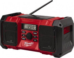 Milwaukee Tool - Backlit LCD Cordless Jobsite Radio - Powered by Battery - Makers Industrial Supply