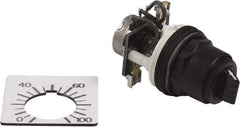 Square D - 2,000 Ohm, 30mm, 300 VAC Potentiometer - 2 Watts, Nonilluminated, Knob Operated, NEMA 4, 13 - Makers Industrial Supply