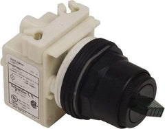 Schneider Electric - 30mm Mount Hole, 2 Position, Knob Operated, Selector Switch Only - Maintained (MA), Nonilluminated, without Contact Blocks, Shock and Vibration Resistant - Makers Industrial Supply